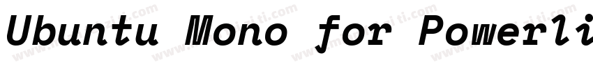 Ubuntu Mono for Powerline BoldForPo字体转换